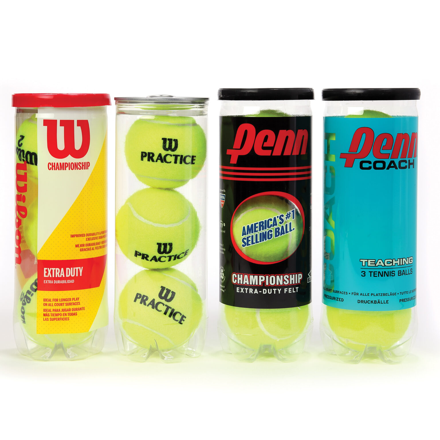 WILSON AND PENN TENNIS BALLS