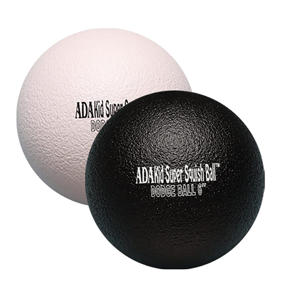 ADA Sports Kid Super Squish Dodge Ball White Available in 6 7 & 8.25 